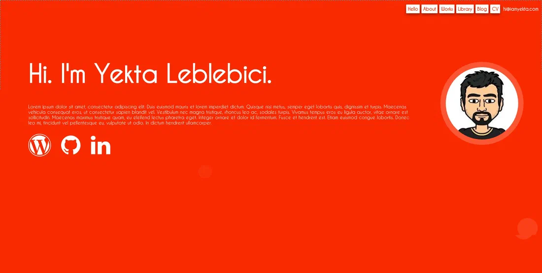 This was my first WIP theme for this website. I never shipped it and opted to use a theme instead, but I like to think it had a character of its own.